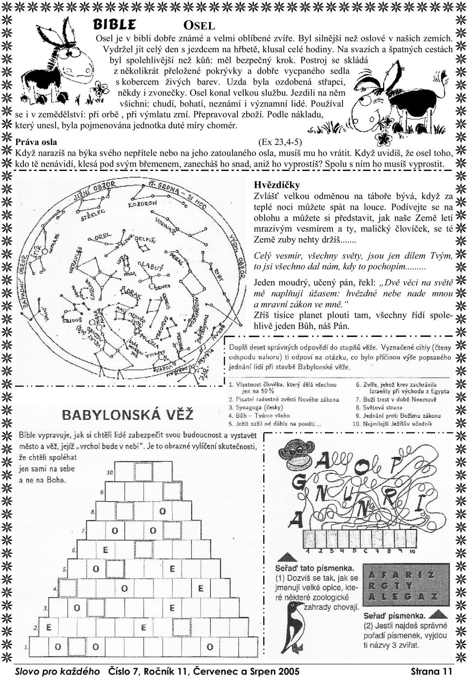 P ost r oj se sk ládá z něk olik r át p řeložené p ok r ý vk y a dobře vycp aného sedla s k ober cem živý ch bar ev. U zda byla ozdobená st řap ci, něk dy i zvoneč k y. Osel k onal velk ou slu žbu.