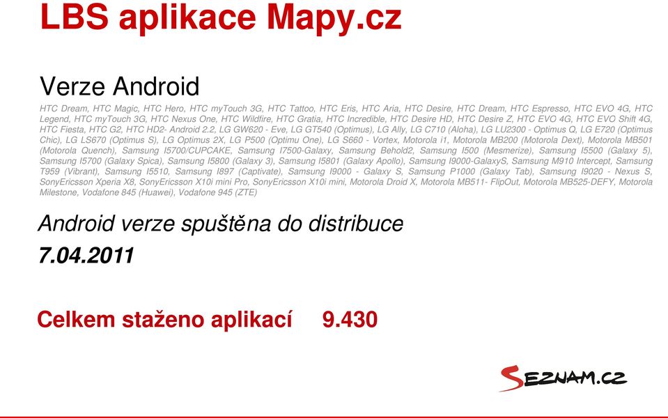 Wildfire, HTC Gratia, HTC Incredible, HTC Desire HD, HTC Desire Z, HTC EVO 4G, HTC EVO Shift 4G, HTC Fiesta, HTC G2, HTC HD2- Android 2.