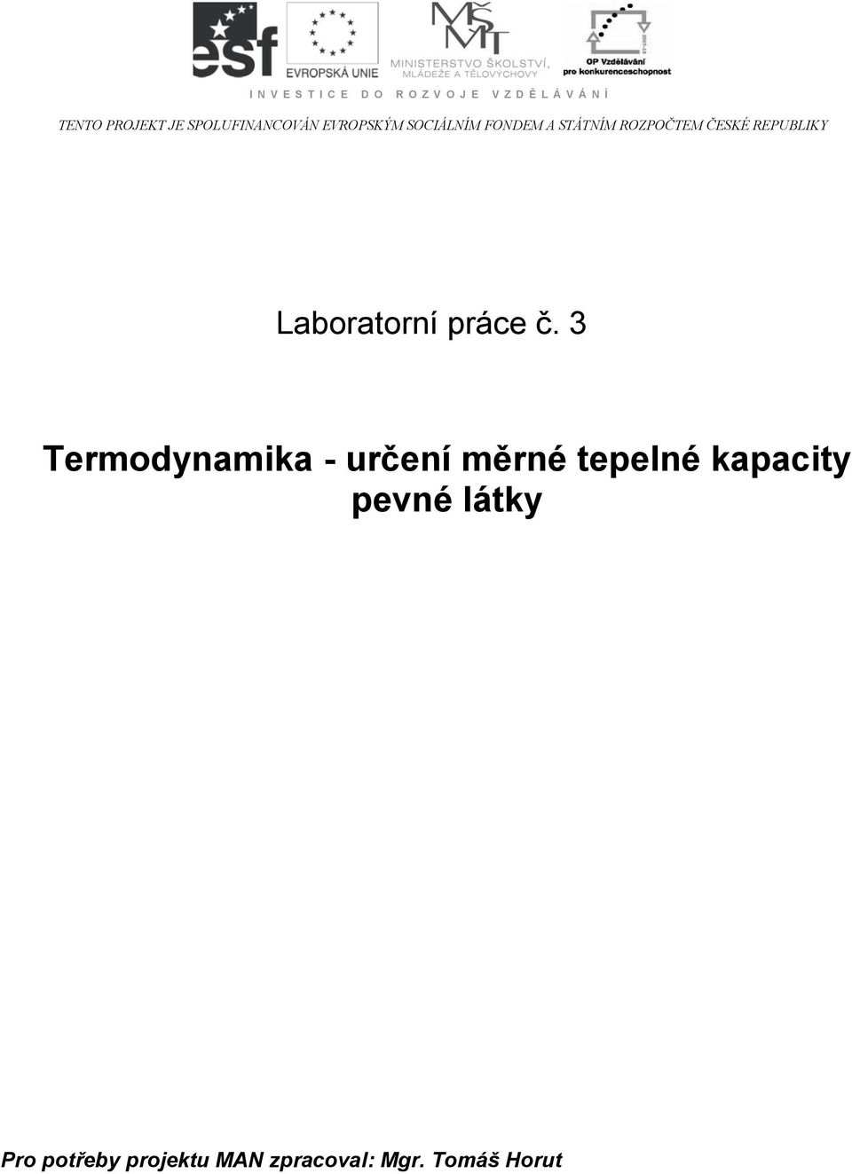 REPUBLIKY Laboratorní práce č.