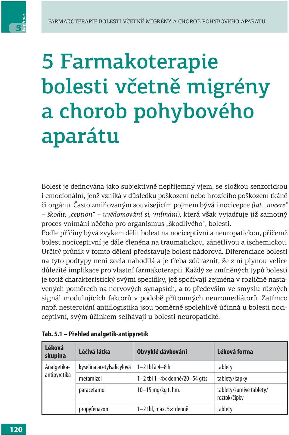 nocere škodit; ception uvědomování si, vnímání), která však vyjadřuje již samotný proces vnímání něčeho pro organismus škodlivého, bolesti.