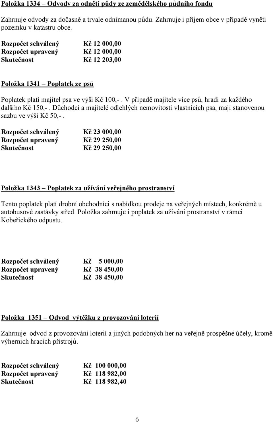 V případě majitele více psů, hradí za každého dalšího Kč 150,-. Důchodci a majitelé odlehlých nemovitostí vlastnících psa, mají stanovenou sazbu ve výši Kč 50,-.