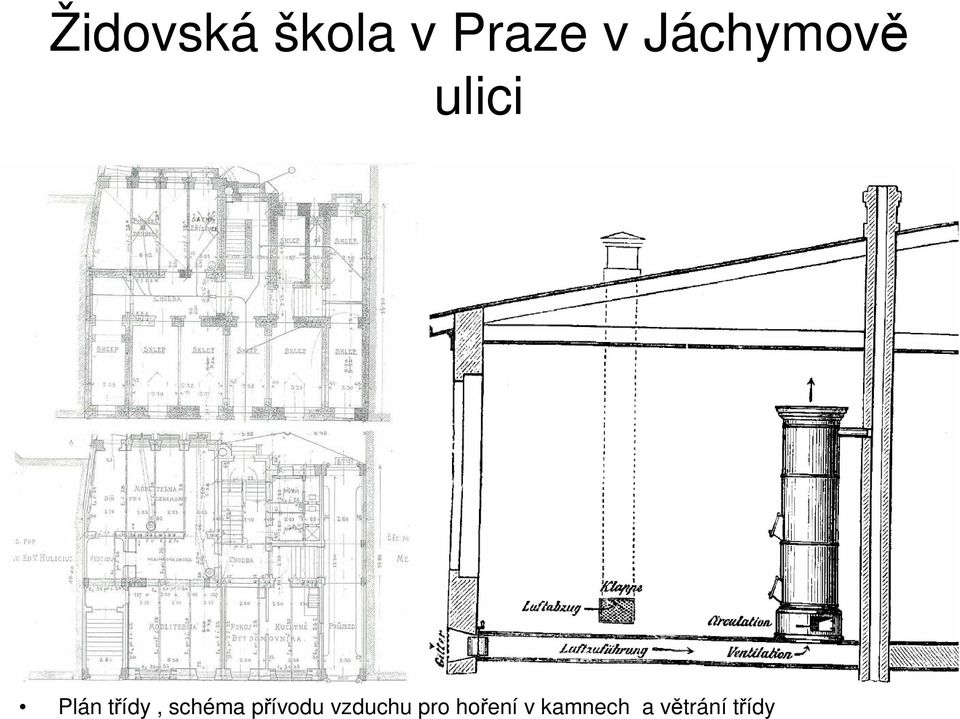 schéma přívodu vzduchu pro