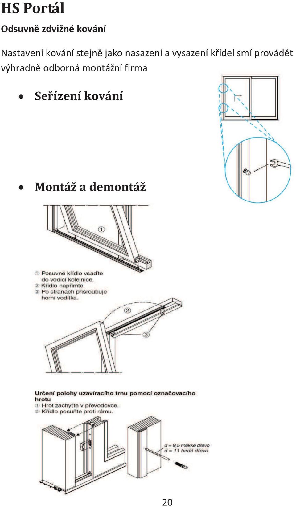 křídel smí provádět výhradně odborná