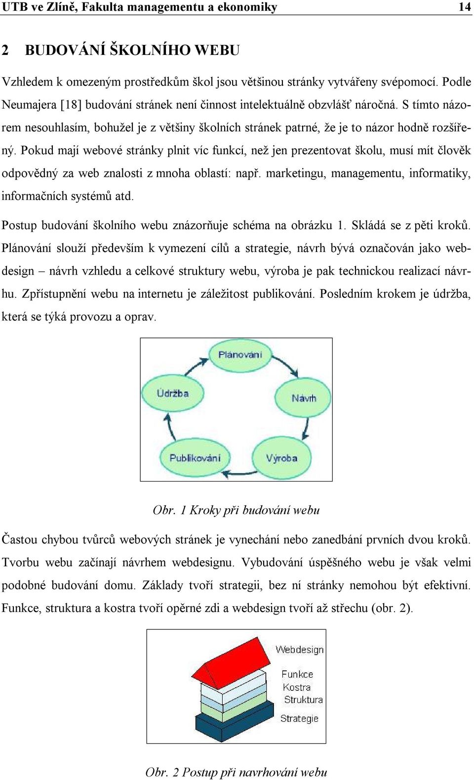 Pokud mají webové stránky plnit víc funkcí, než jen prezentovat školu, musí mít člověk odpovědný za web znalosti z mnoha oblastí: např. marketingu, managementu, informatiky, informačních systémů atd.