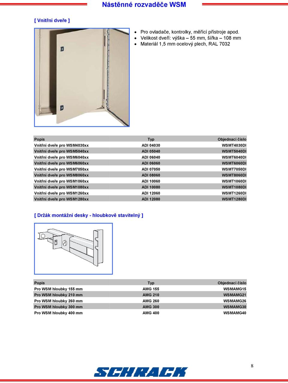 WSMT5040DI Vnitřní dveře pro WSM6040xx ADI 06040 WSMT6040DI Vnitřní dveře pro WSM6060xx ADI 06060 WSMT6060DI Vnitřní dveře pro WSM7050xx ADI 07050 WSMT7050DI Vnitřní dveře pro WSM8060xx ADI 08060