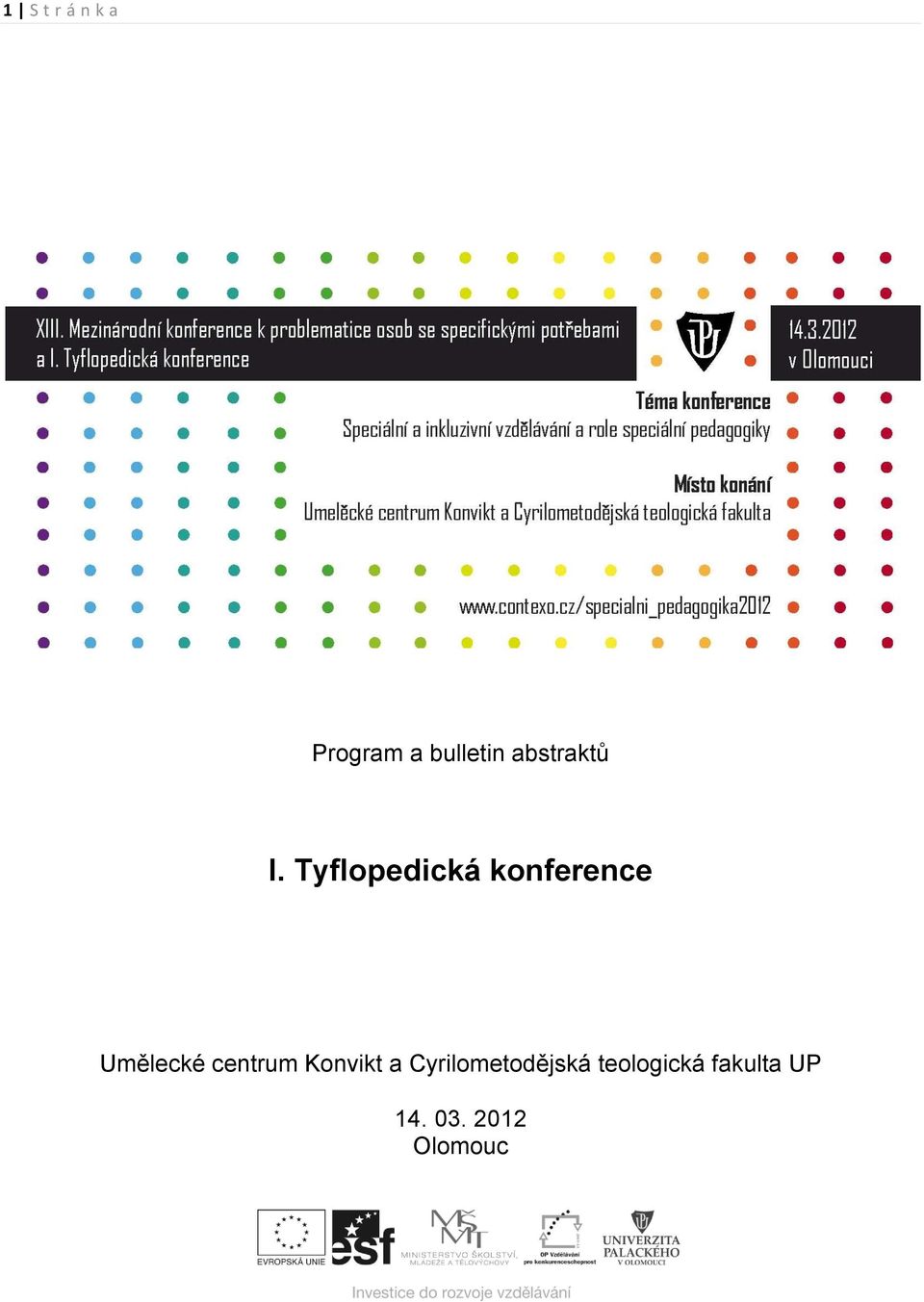 Tyflopedická konference Umělecké