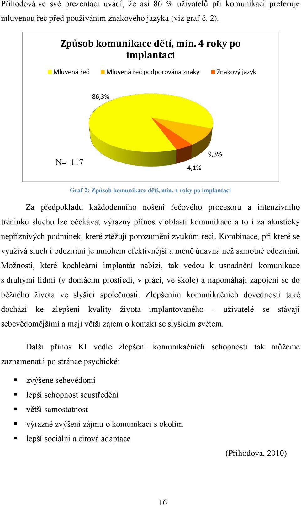 4 roky po implantaci Za předpokladu každodenního nošení řečového procesoru a intenzivního tréninku sluchu lze očekávat výrazný přínos v oblasti komunikace a to i za akusticky nepříznivých podmínek,