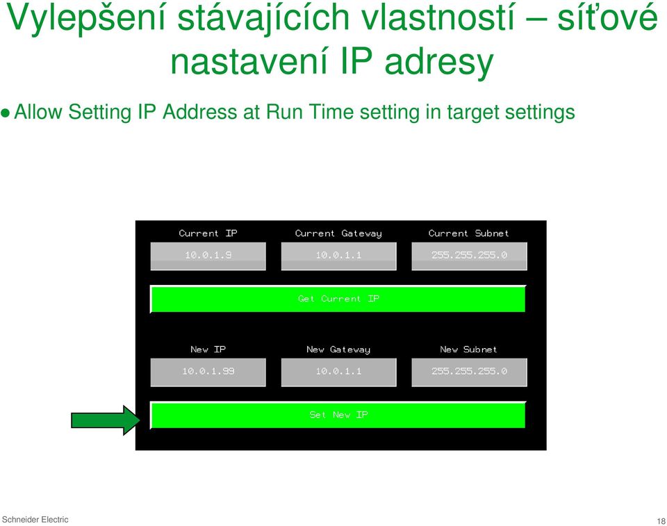 Setting IP Address at Run Time