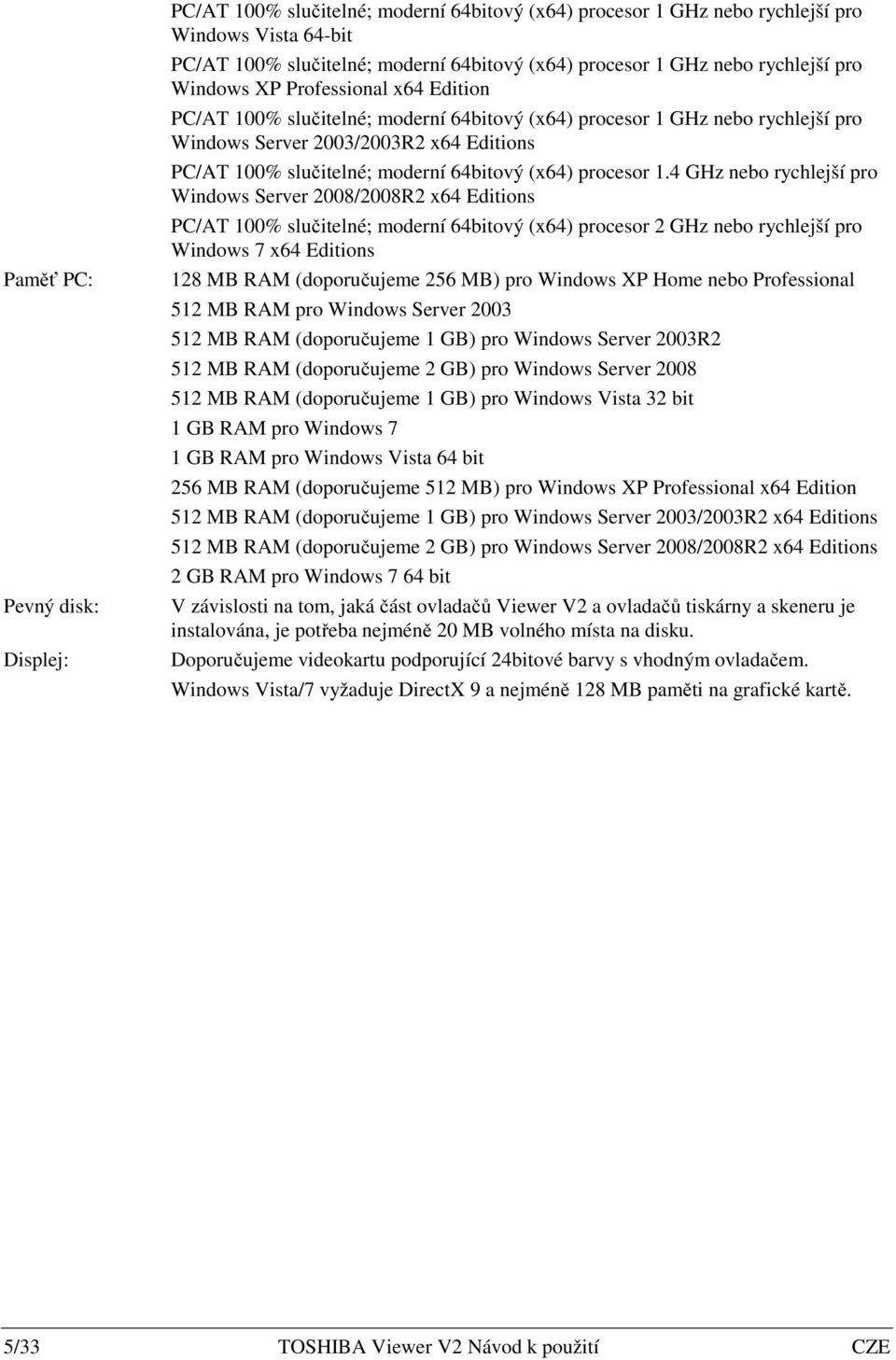 moderní 64bitový (x64) procesor 1.