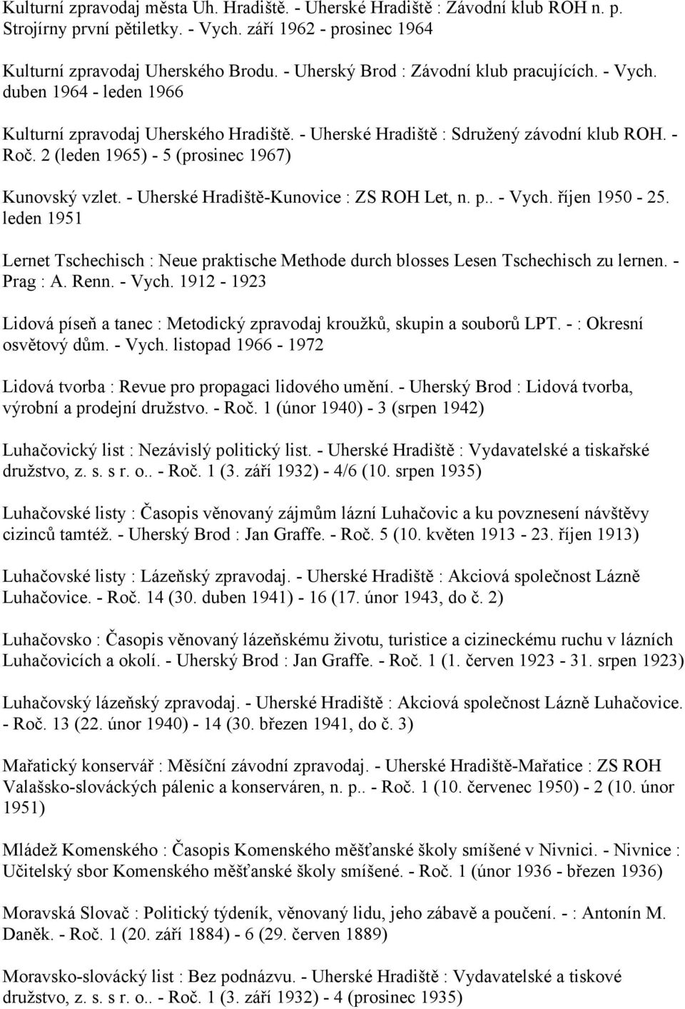 2 (leden 1965) - 5 (prosinec 1967) Kunovský vzlet. - Uherské Hradiště-Kunovice : ZS ROH Let, n. p.. - Vych. říjen 1950-25.