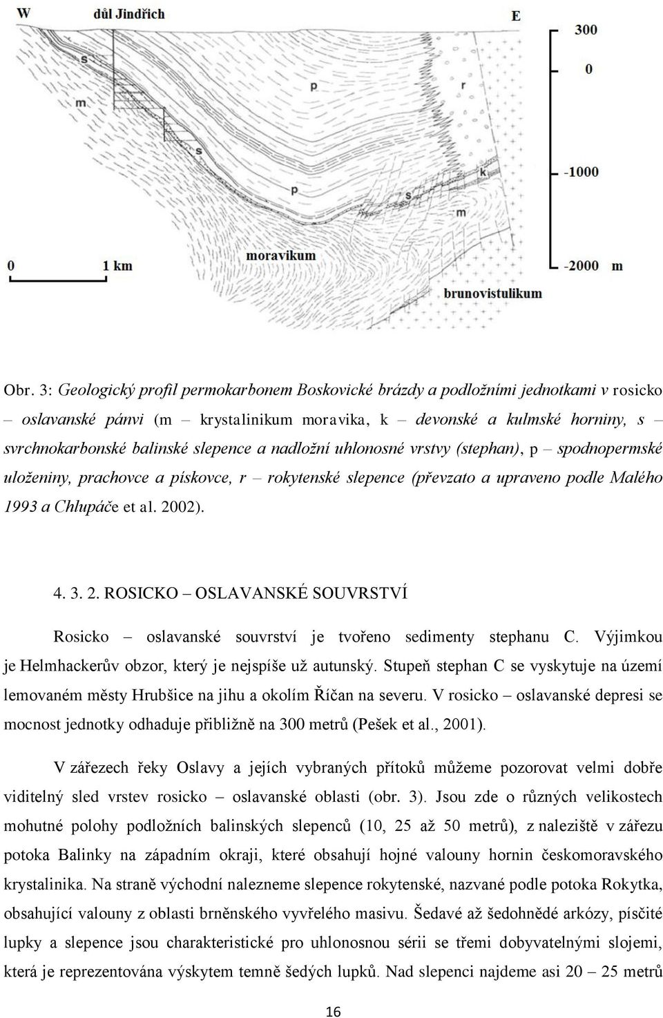 02). 4. 3. 2. ROSICKO OSLAVANSKÉ SOUVRSTVÍ Rosicko oslavanské souvrství je tvořeno sedimenty stephanu C. Výjimkou je Helmhackerův obzor, který je nejspíše už autunský.