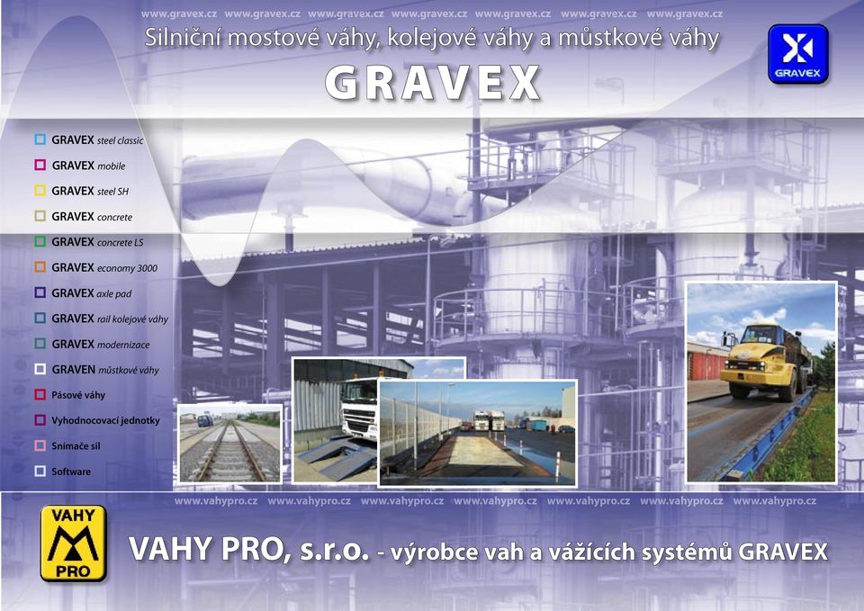 GRAVEX concrete GRAVEX concrete LS GRAVEX economy 3000 GRAVEX axle pad GRAVEX rail kolejové váhy GRAVEX modernizace GRAVEN můstkové váhy