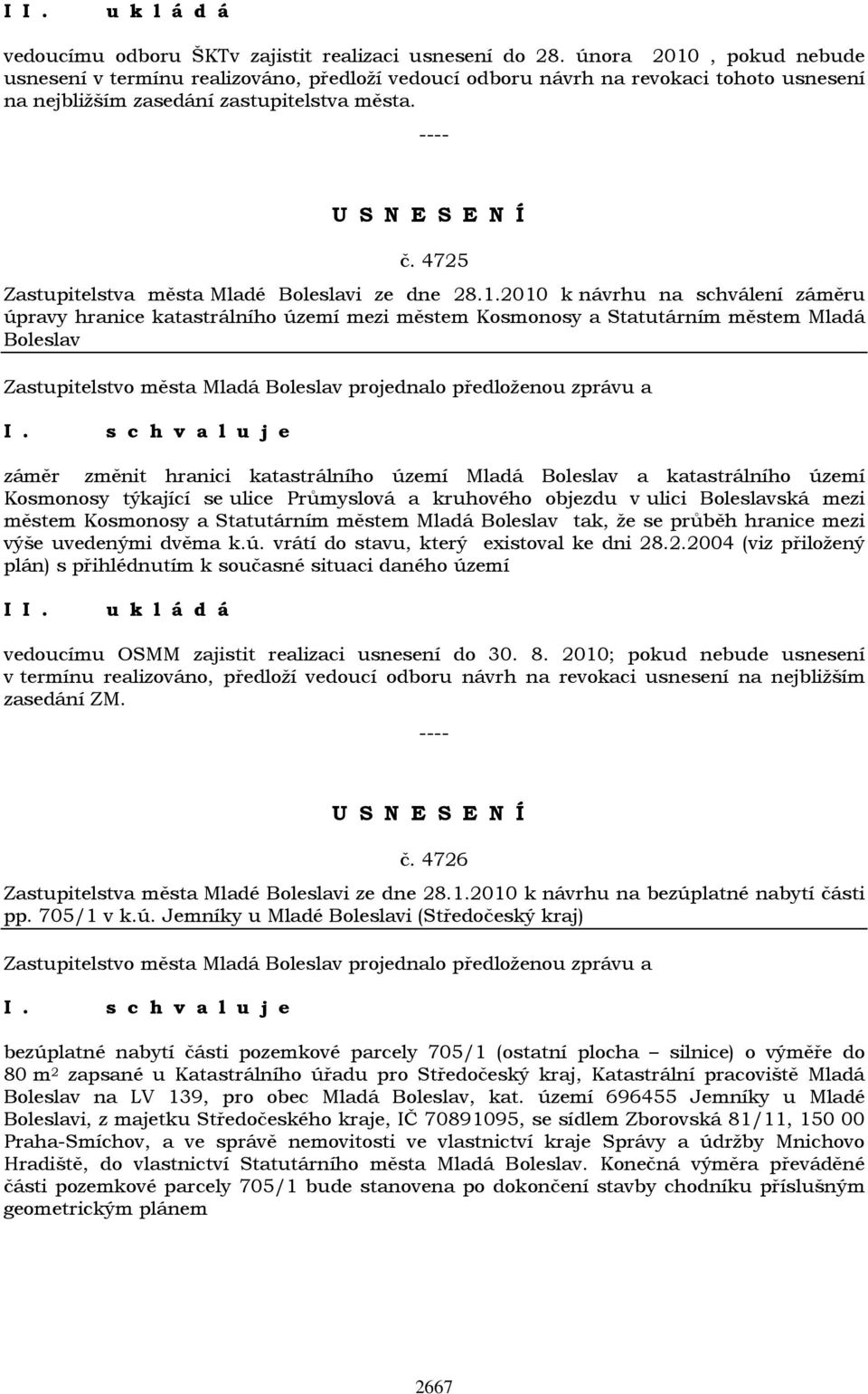 4725 Zastupitelstva města Mladé Boleslavi ze dne 28.1.