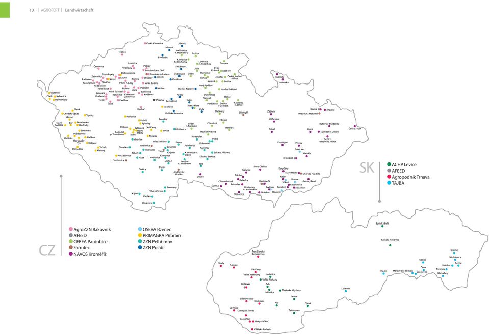 Lesy Podbořany Kolešovice Plchov Slaný Nové Strašecí Jesenice Rakovník Kamenné Drahouš Žehrovice Trpísty Seměvice Poběžovice Horšovský Týn Domažlice Staňkov Koloveč Tlesky Točník Klatovy Čistá