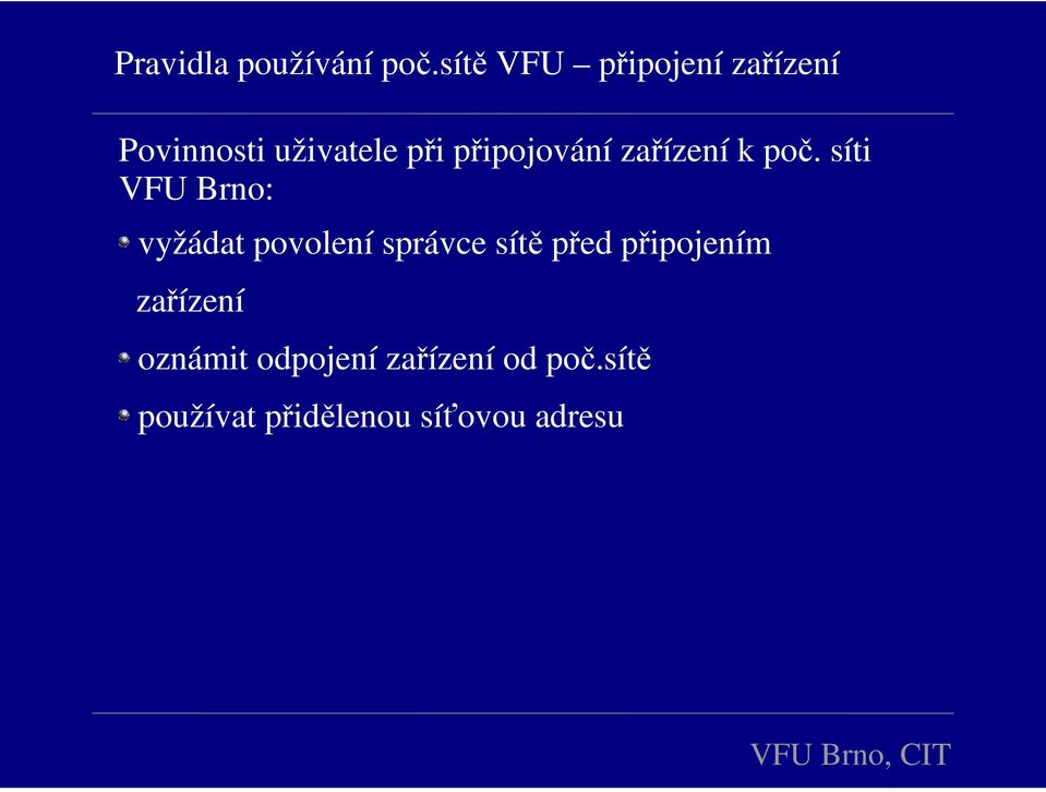 připojování zařízení k poč.