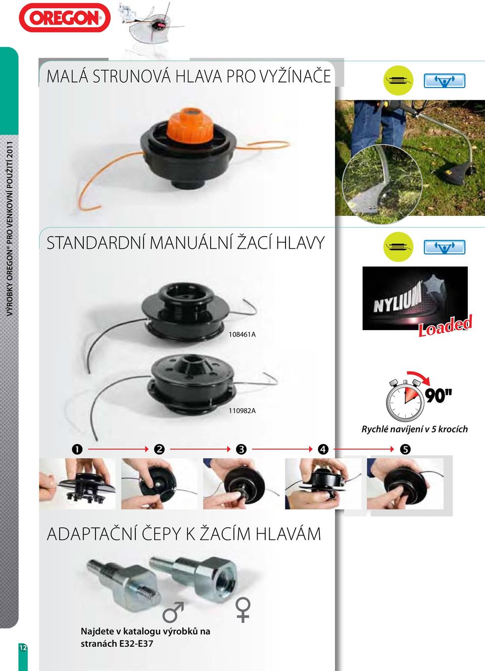 Rychlé navíjení v 5 krocích ADApTAČNÍ ČepY K