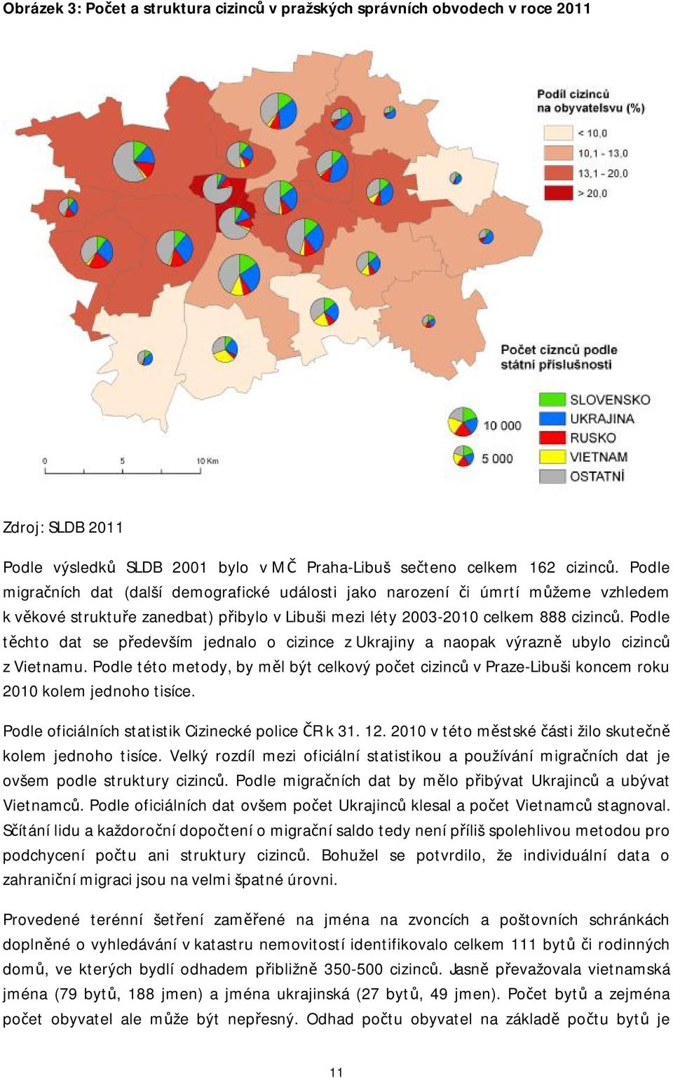 Podle těchto dat se především jednalo o cizince z Ukrajiny a naopak výrazně ubylo cizinců z Vietnamu.