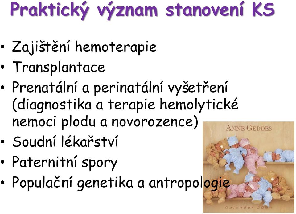 (diagnostika a terapie hemolytické nemoci plodu a