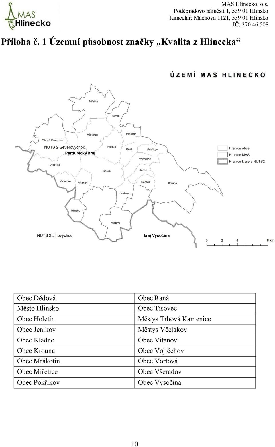 Holetín Obec Jeníkov Obec Kladno Obec Krouna Obec Mrákotín Obec Miřetice