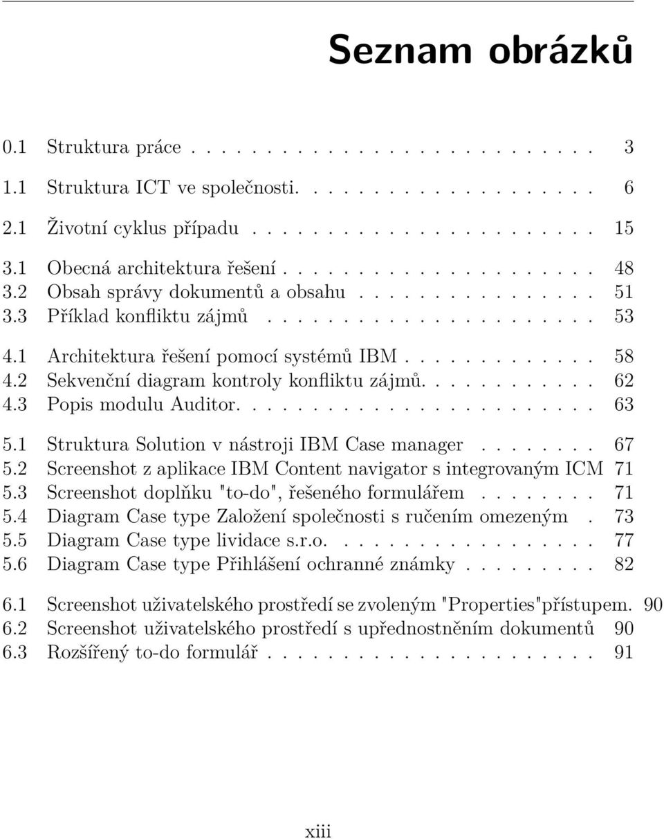 1 Architektura řešení pomocí systémů IBM............. 58 4.2 Sekvenční diagram kontroly konfliktu zájmů............ 62 4.3 Popis modulu Auditor........................ 63 5.