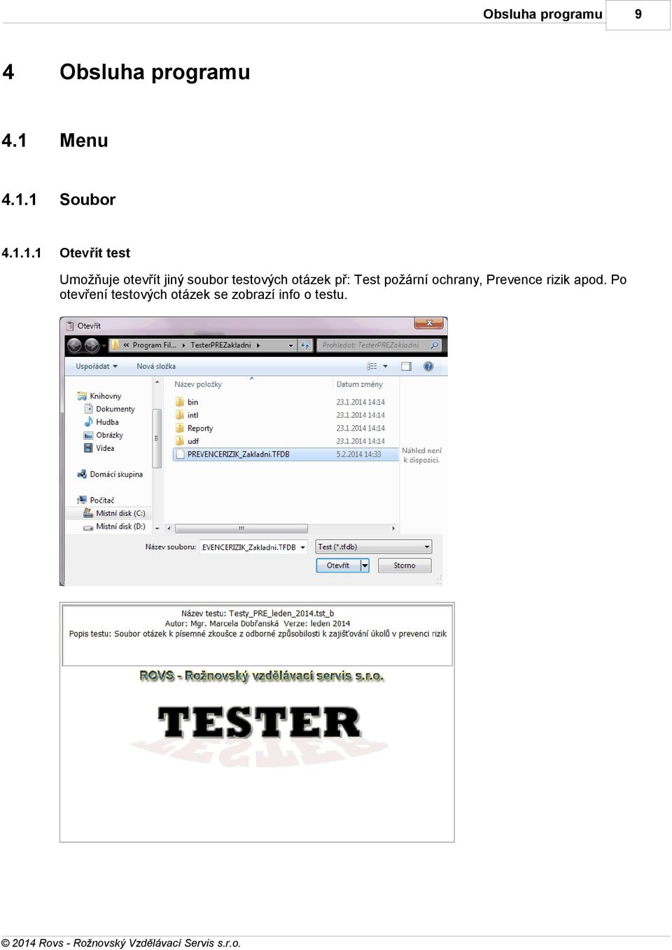 testových otázek př: Test požární ochrany, Prevence