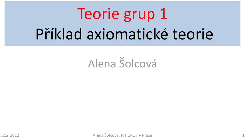 axiomatické