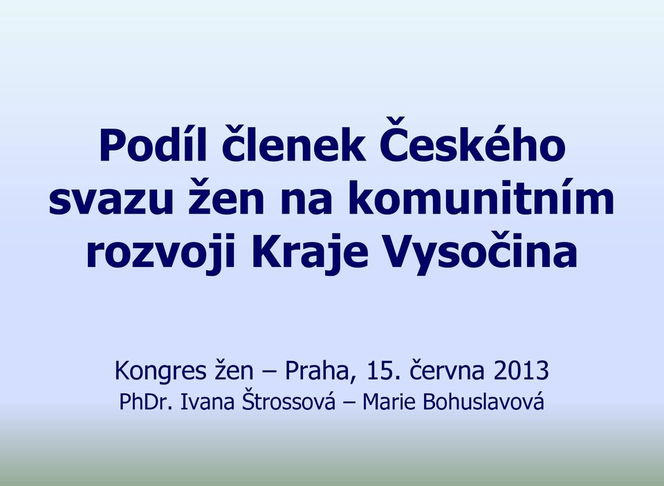 Kongres žen Praha, 15.