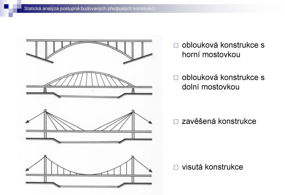 konstrukce s dolní mostovkou