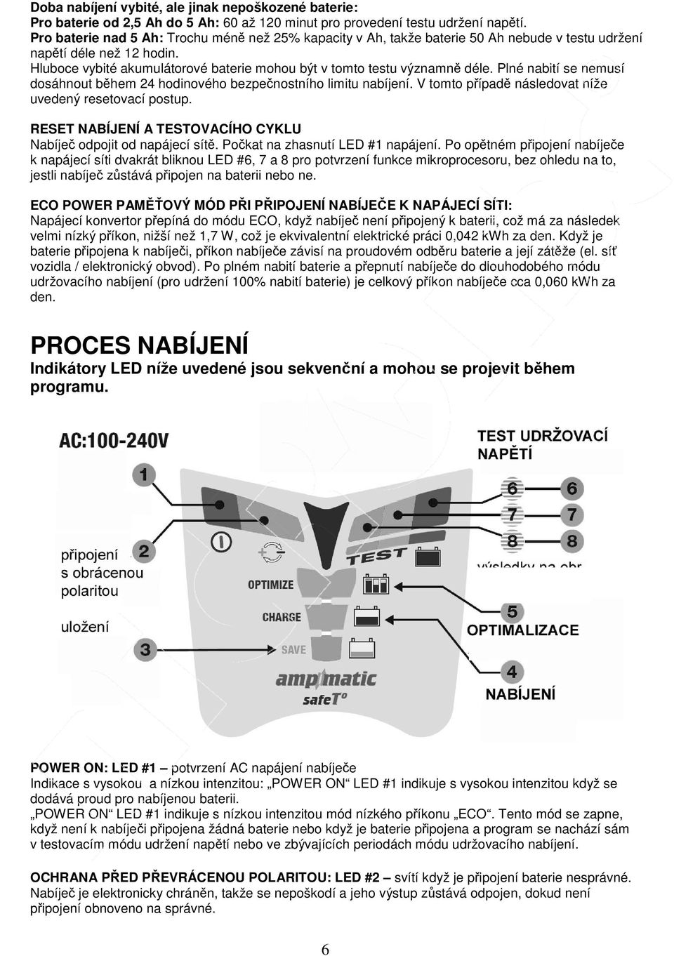 Hluboce vybité akumulátorové baterie mohou být v tomto testu významně déle. Plné nabití se nemusí dosáhnout během 24 hodinového bezpečnostního limitu nabíjení.