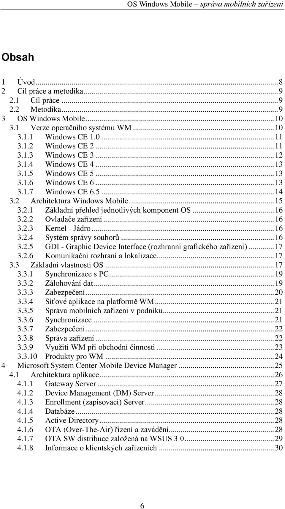 .. 16 3.2.2 Ovladače zařízení... 16 3.2.3 Kernel - Jádro... 16 3.2.4 Systém správy souborů... 16 3.2.5 GDI - Graphic Device Interface (rozhranní grafického zařízení)... 17 3.2.6 Komunikační rozhraní a lokalizace.