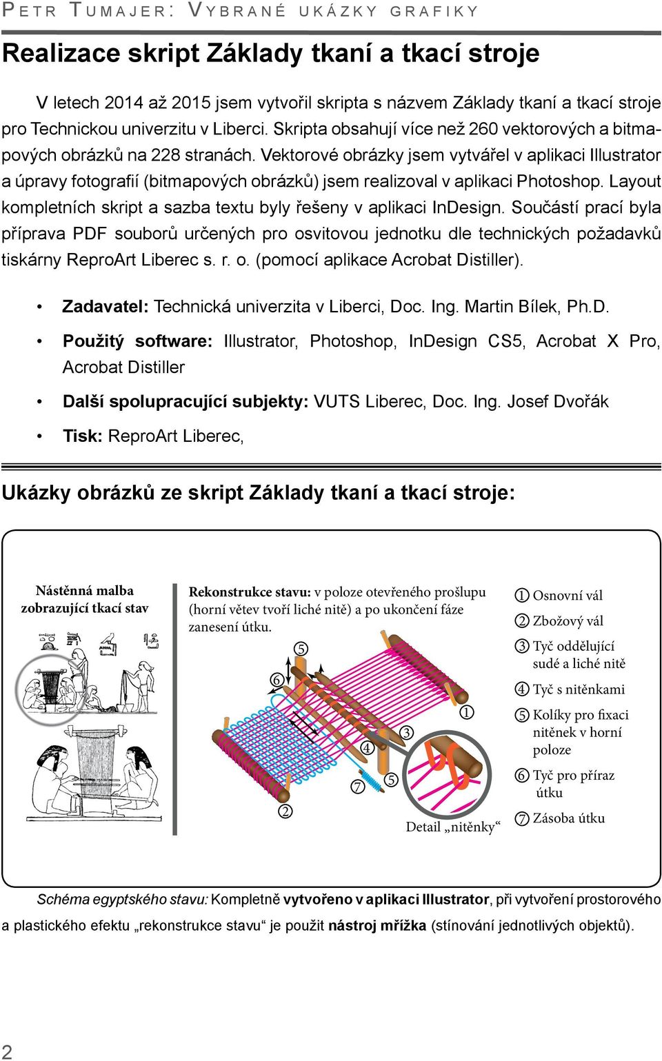 Vektorové obrázky jsem vytvářel v aplikaci Illustrator a úpravy fotografií (bitmapových obrázků) jsem realizoval v aplikaci Photoshop.