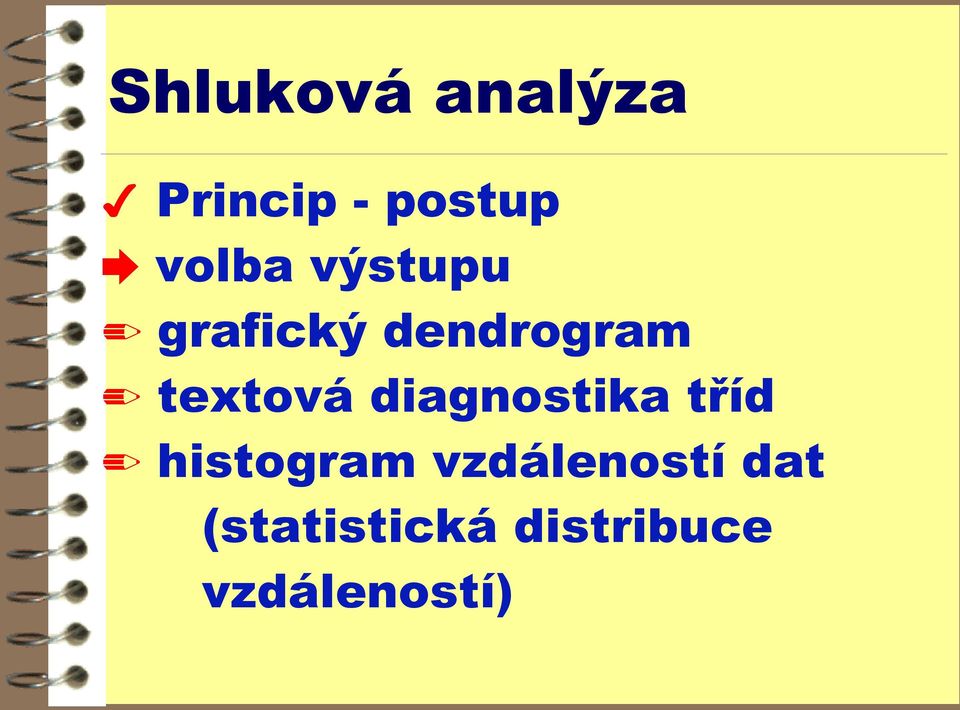 textová diagnostika tříd histogram