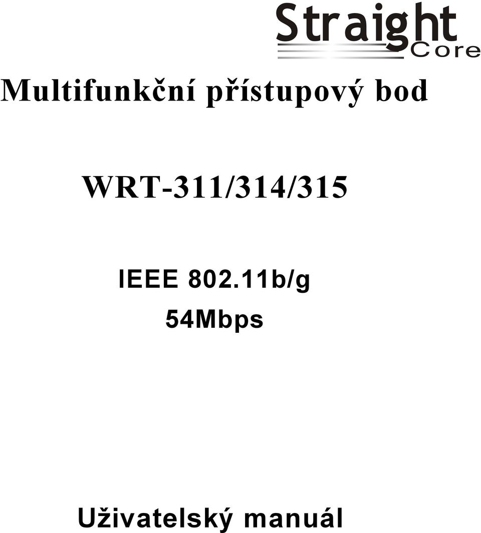 bod WRT-311/314/315 IEEE