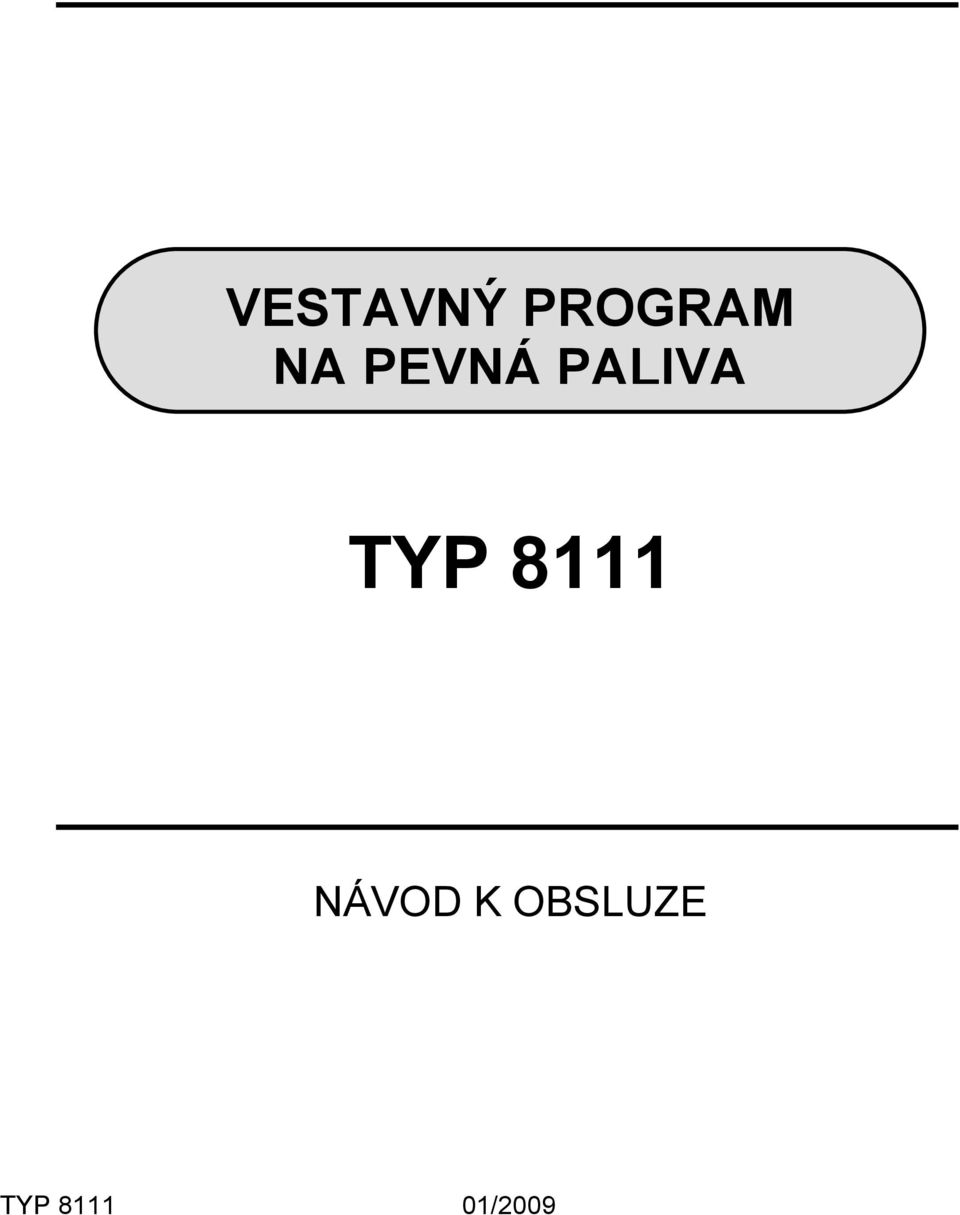 TYP 8111 NÁVOD K