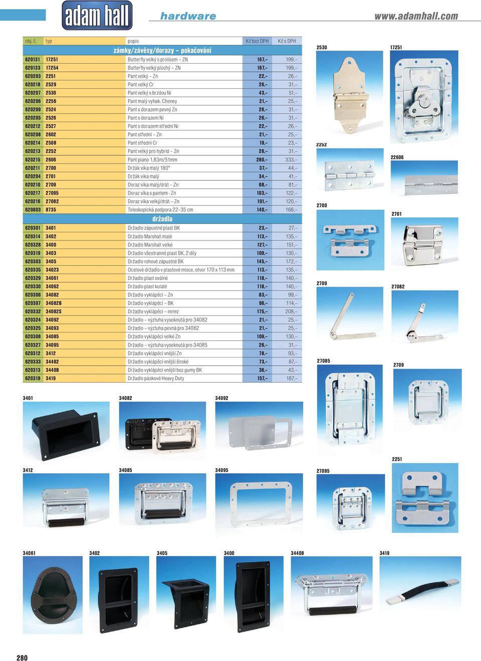 velký Cr 26, 31, 620207 2530 Pant velký s brzdou Ni 43, 51, 620206 2256 Pant malý vyhak.