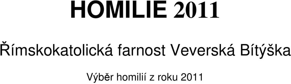 farnost Veverská