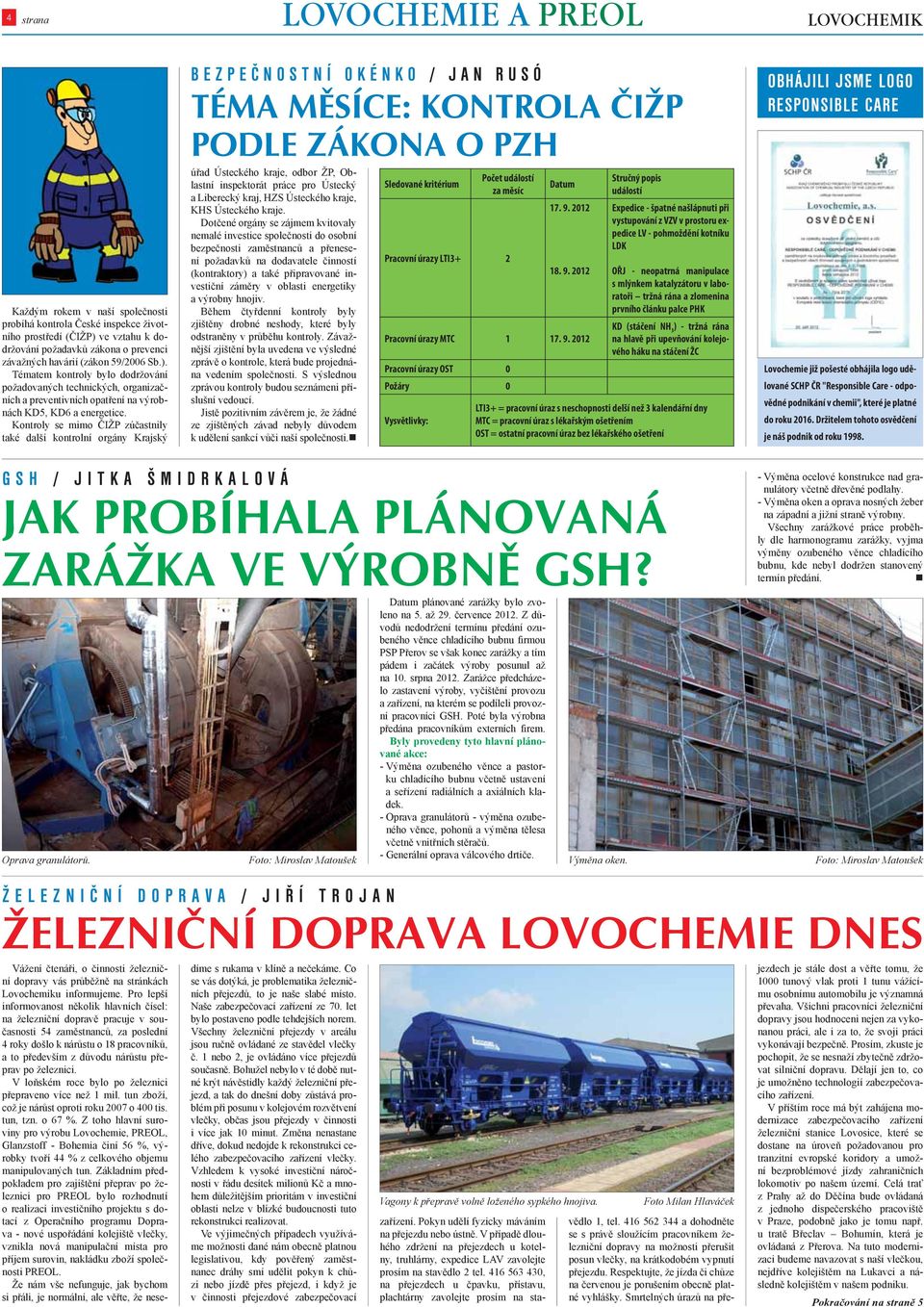 Kontroly se mimo ČIŽP zúčastnily také další kontrolní orgány Krajský BEZPEČNOSTNÍ OKÉNKO / JAN RUSÓ TÉMA MĚSÍCE: KONTROLA ČIŽP PODLE ZÁKONA O PZH úřad Ústeckého kraje, odbor ŽP, Oblastní inspektorát