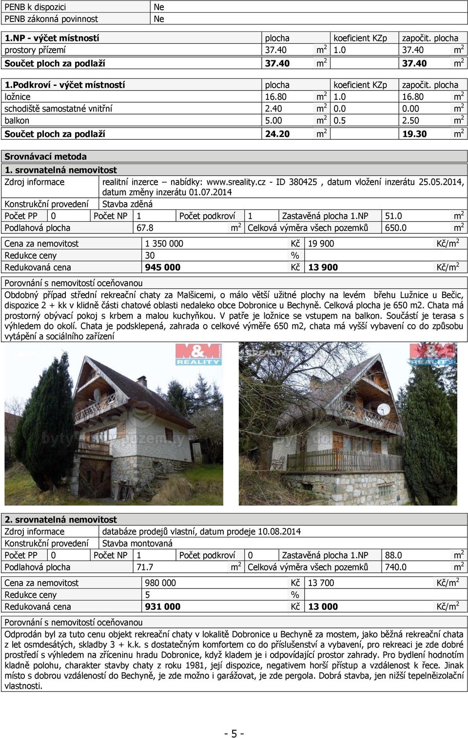 srovnatelná nemovitost Zdroj informace realitní inzerce nabídky: www.sreality.cz - ID 380425, datum vložení inzerátu 25.05.2014, datum změny inzerátu 01.07.
