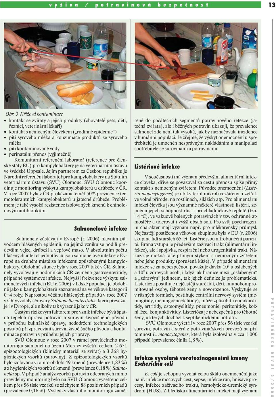 produktů ze syrového mléka pití kontaminované vody perinatální přenos (výjimečně) Komunitární referenční laboratoř (reference pro členské státy EU) pro kampylobaktery je na veterinárním ústavu ve