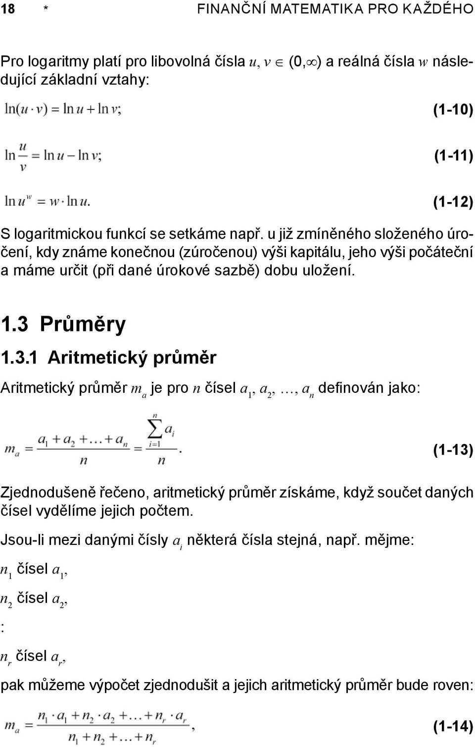 Průměry 1.3.