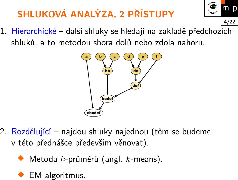 to metodou shora dolů nebo zdola nahoru. 4/22 2.