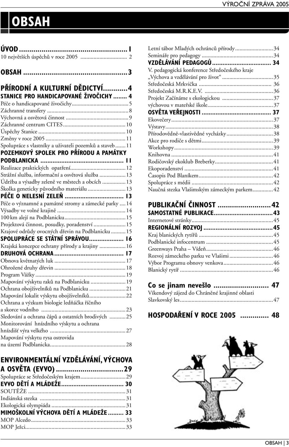 ..11 POZEMKOVÝ SPOLEK PRO PŘÍRODU A PAMÁTKY PODBLANICKA... 11 Realizace praktických opatření...12 Strážní služba, informační a osvětová služba...13 Údržba a výsadby zeleně ve městech a obcích.