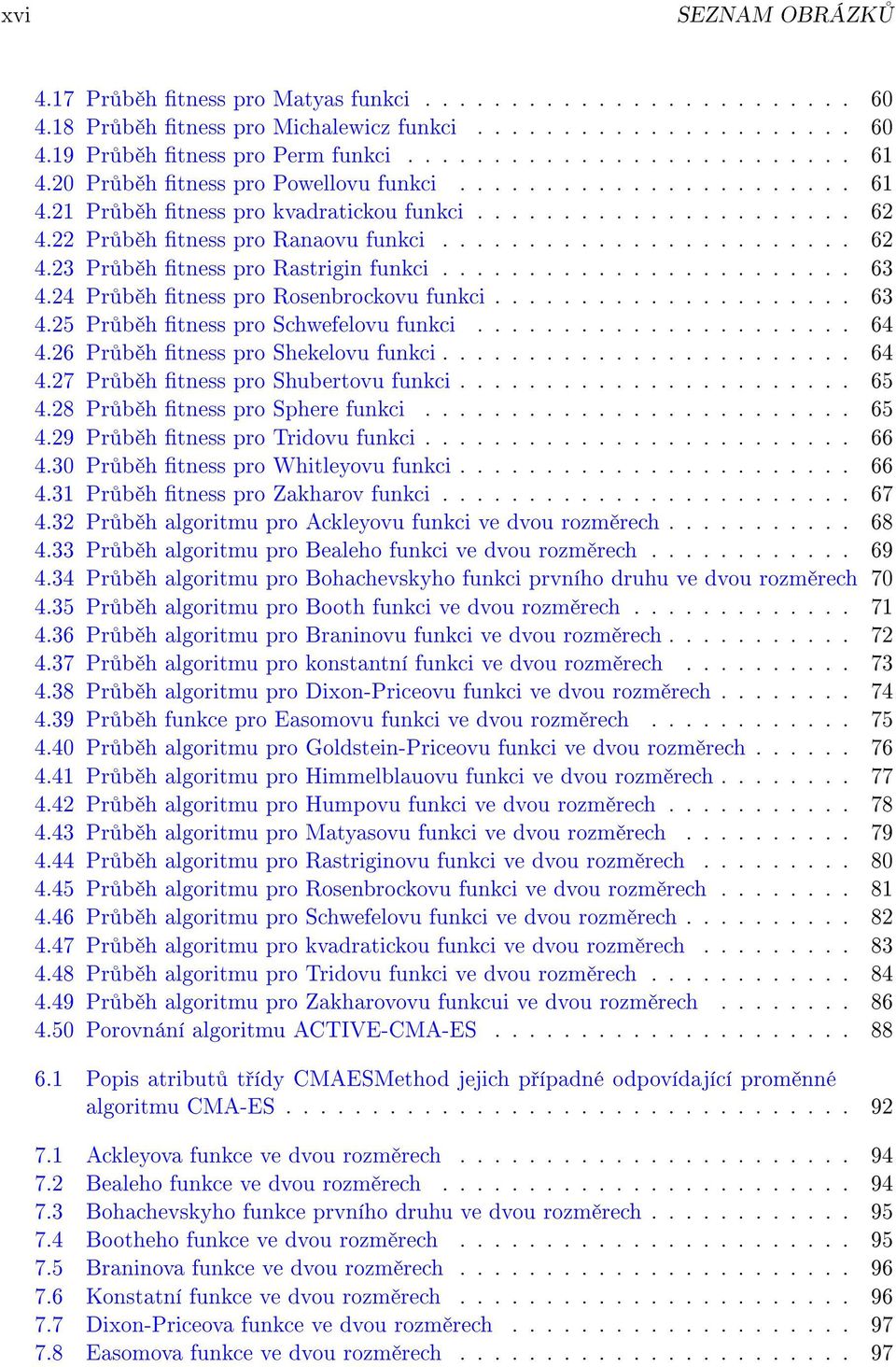 4 Pr b h tness pro Rosenbrockovu funkci..................... 63 4.5 Pr b h tness pro Schwefelovu funkci...................... 64 4.6 Pr b h tness pro Shekelovu funkci........................ 64 4.7 Pr b h tness pro Shubertovu funkci.