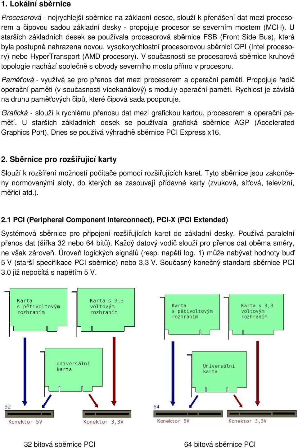 HyperTransport (AMD procesory). V současnosti se procesorová sběrnice kruhové topologie nachází společně s obvody severního mostu přímo v procesoru.