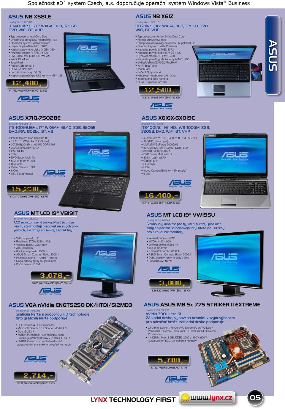 6 Operační systém: Vista Premium Kapacita paměti (v MB): 3072 Kapacita pevného disku (v GB): 320 Rychlost otáček (v RPM): 5400 DVD±R/±RW/CD-R/CD-RW/RAM Wi-Fi, BlueTooth TouchPad Počet USB portů: 4