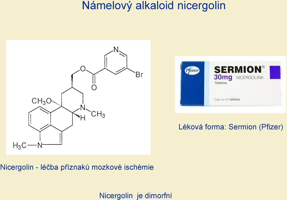 Nicergolin - léčba příznaků