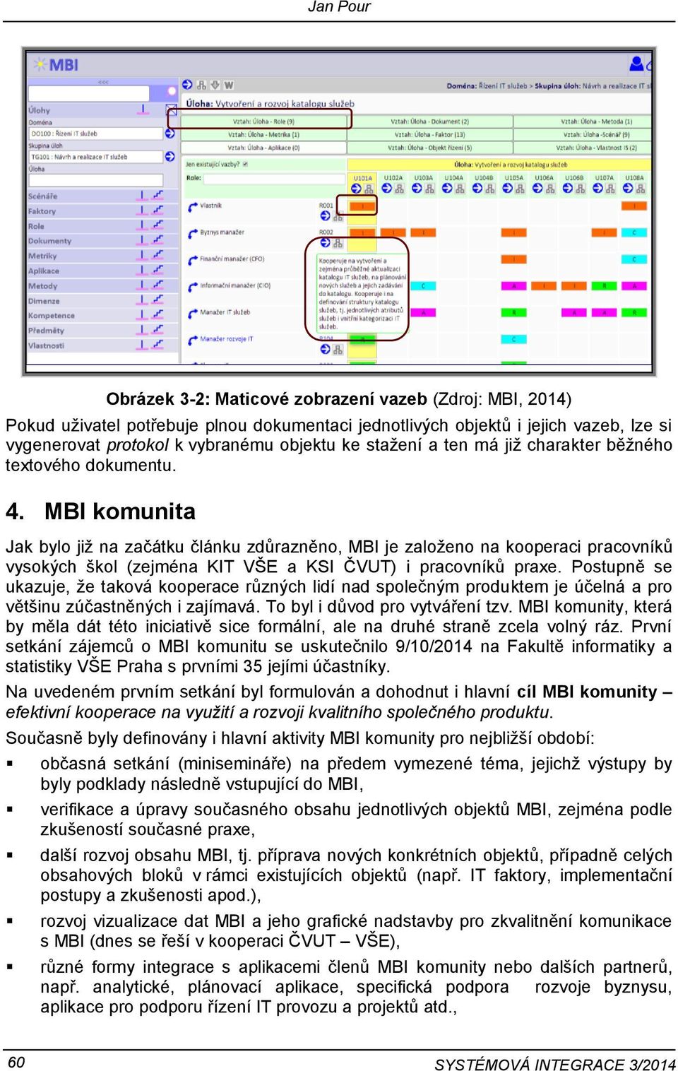 MBI komunita Jak bylo již na začátku článku zdůrazněno, MBI je založeno na kooperaci pracovníků vysokých škol (zejména KIT VŠE a KSI ČVUT) i pracovníků praxe.