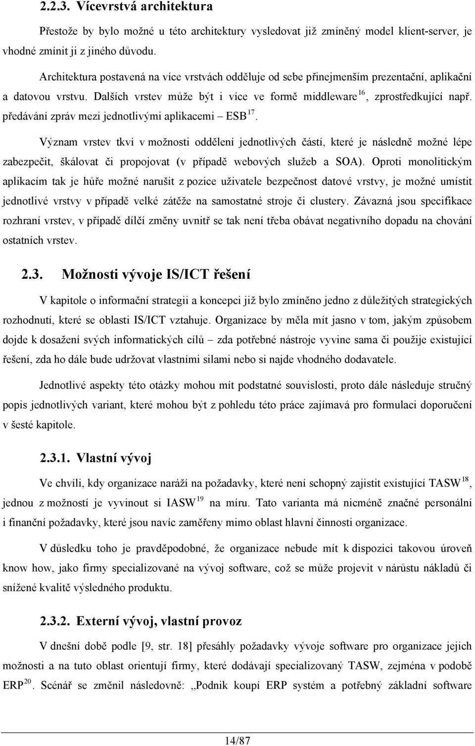 předávání zpráv mezi jednotlivými aplikacemi ESB 17.