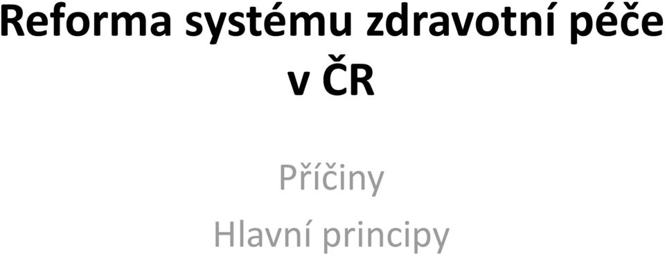 zdravotní péče