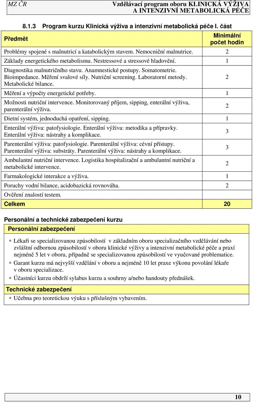 Laboratorní metody. Metabolické bilance. Měření a výpočty energetické potřeby. Možnosti nutriční intervence. Monitorovaný příjem, sipping, enterální výživa, parenterální výživa.